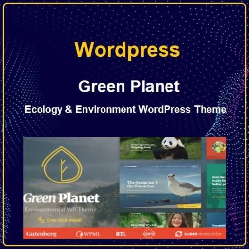 green planet Ecology & Environment WordPress Theme