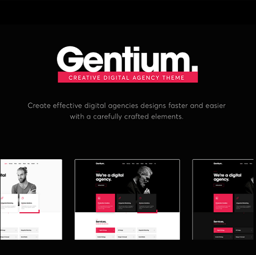 Gentium – A Creative Digital Agency WordPress Theme - Gpl theme